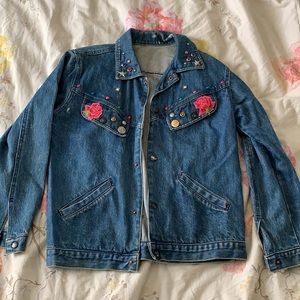 RARE Vintage Woodstock Reworked Denim Jacket!